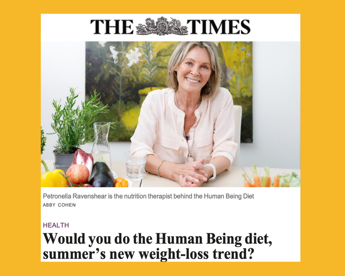 Would you do the Human Being diet, summer’s new weight-loss trend? Peta Bee, The Times