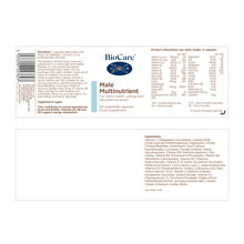 Load image into Gallery viewer, Biocare Male Multinutrient (60 capsules)
