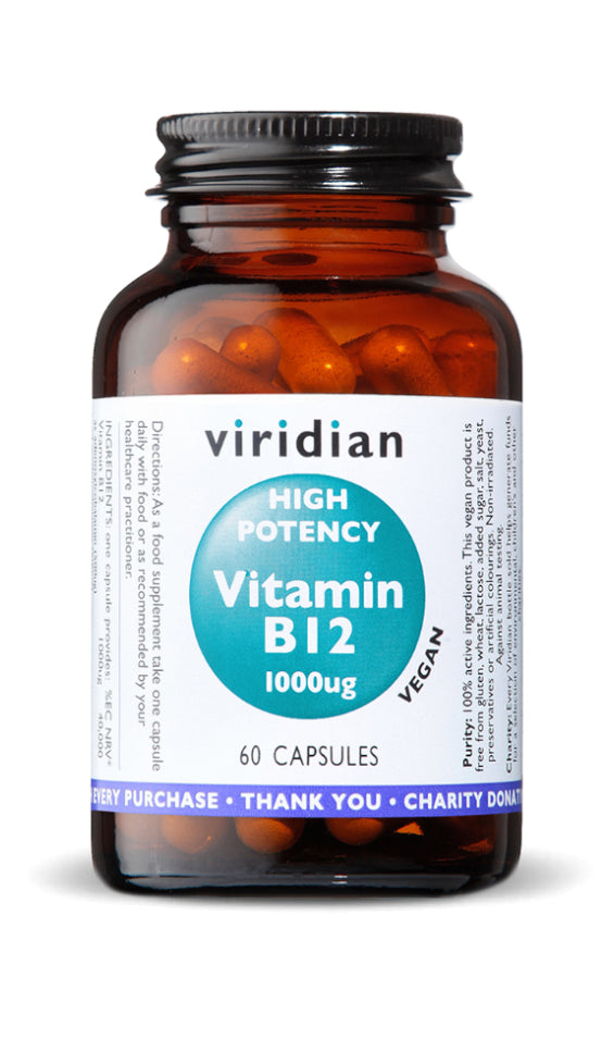 Viridian High Potency Vitamin B12  (60 capsules)